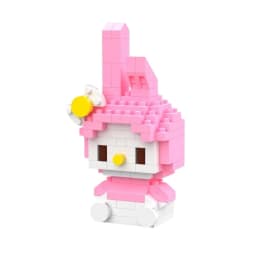 Sanrio Anime Building Blocks Kawaii Hello Kitty Kuromi MyMelody Cinnamoroll Diamond Building Blocks Doll Toy Kids Birthday Gift