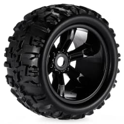 4PCS 17mm Hex 1/8 RC Monster Truck Wheel Tyre Hub Rim Rubber Tire FOR RC Car Redcat HPI Kyosho Hobao Hongnor Team Losi GM DHK
