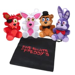 5Pcs Freddy Foxy Bonnie Chica Plush Toys Keychain Anime Plush Pendant Stuffed Plushie Dolls Toys