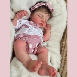 12 Inch Open Mouth Washable Full Silicone Reborn Doll Irys, Rooted Hair, 3D Vivid Skin, Realistic Newborn Bebe Reborn De Silicon