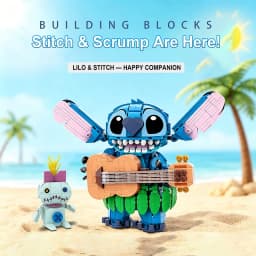 2026 New Lilo & Stitch Building Blocks Set DIY Assembly Bricks Model Cartoon Collectible Toy BirthdayGift for Fans.....