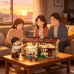 MOC Magic Style Residential House Building Blocks DIY Assemble Bricks Model Desktop Display Decoration Toy for Hobby