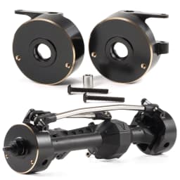 CNC Brass Steering Knuckle Weights for Vanquish F10 F10T D44 HD44 SCX10 II Rockjock F9 Straight Axle VS4-10 RC Crawler Parts