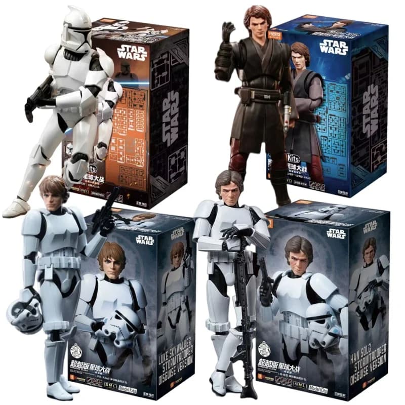 BLOKEES Minifigure Beyond Version Anakin Skywalker Clone Trooper Movable Assembly Collectible Display Model Toy