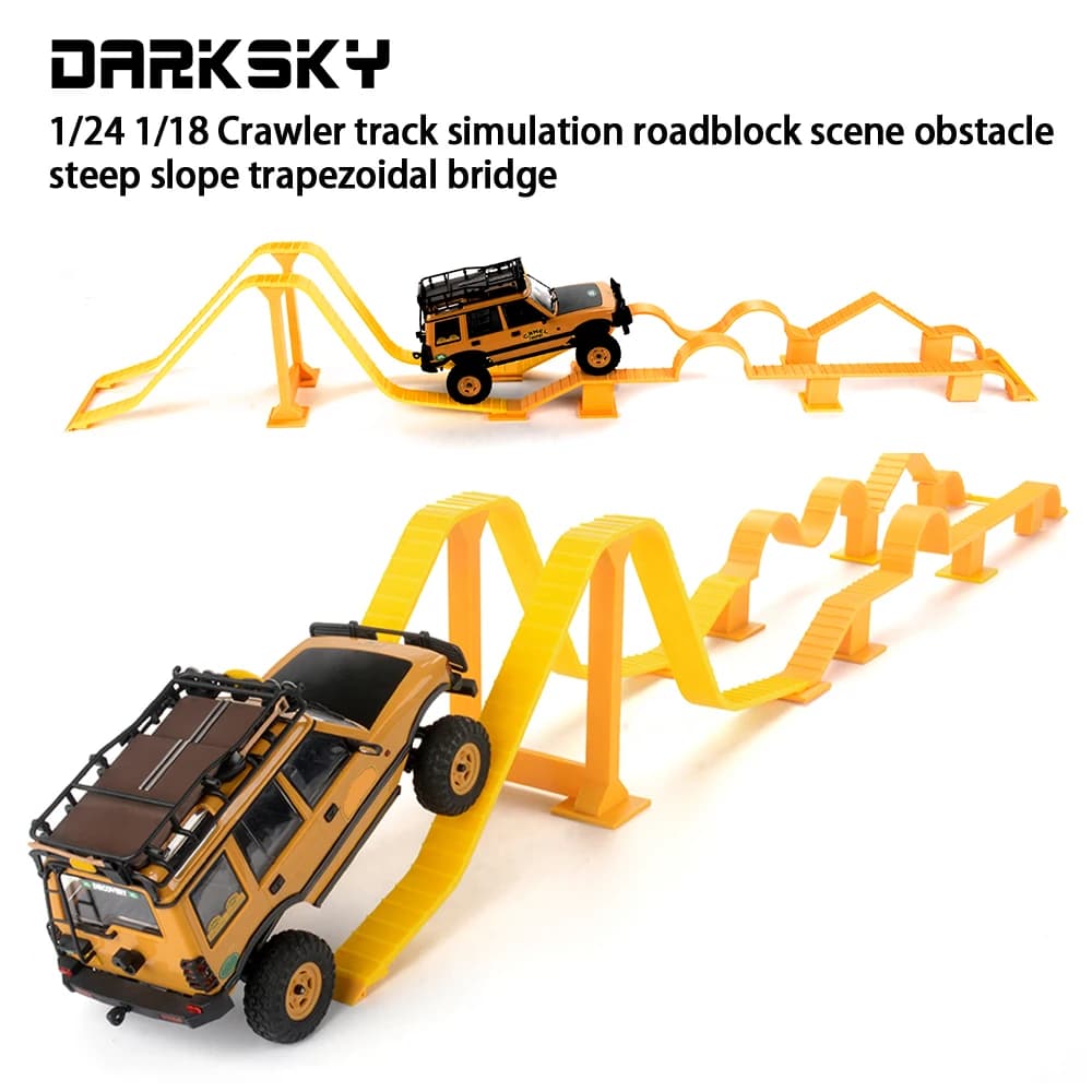 PYFORE Simulation Climbing Obstacle Bridge Combination Steep Slope 1/24 1/18 RC Model Vehicle Track Accessories Kit