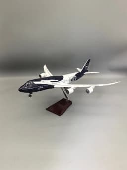 47cm Collectible Plane B747 Lufthansa 100 Years Diecast Airplane Model Kits Resin W Light and Wheel Aircraft Jet Model