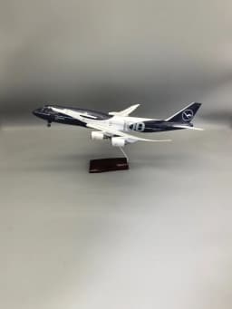 47cm Collectible Plane B747 Lufthansa 100 Years Diecast Airplane Model Kits Resin W Light and Wheel Aircraft Jet Model