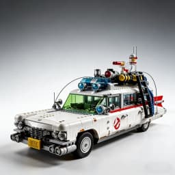 New In Stock Ghostbuster Ecto-1 Building Blocks Car Model Bricks for Adults Toys Halloween Christmas Gifts