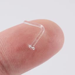 1PC Glass Nose Stud Transparent Glass Straight Nose Ring Retainer Holder Nose Hoop Ring Body Piercing Jewelry