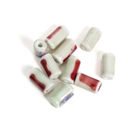17mm Multicolor cylindrical ceramic beads Porcelain Crafts Jewelry Handmade DIY Materials #92569