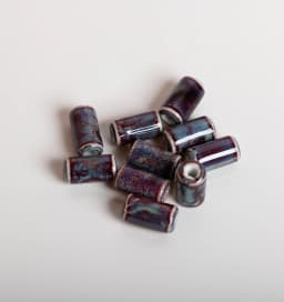 17mm Multicolor cylindrical ceramic beads Porcelain Crafts Jewelry Handmade DIY Materials #92569