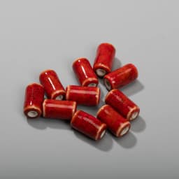 17mm Multicolor cylindrical ceramic beads Porcelain Crafts Jewelry Handmade DIY Materials #92569
