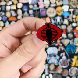 GI Joe Cobra symbol badge movie jewelry accessories
