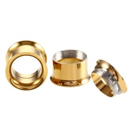 1Pair 316L Stainless Steel Ear Gauges Ear Plugs and Tunnels Ear Piercings Earlets Screwed Earring Expander Body Piercing Jewelry