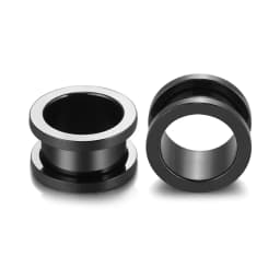 1Pair 316L Stainless Steel Ear Gauges Ear Plugs and Tunnels Ear Piercings Earlets Screwed Earring Expander Body Piercing Jewelry