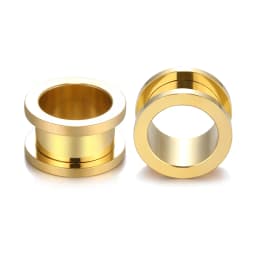 1Pair 316L Stainless Steel Ear Gauges Ear Plugs and Tunnels Ear Piercings Earlets Screwed Earring Expander Body Piercing Jewelry