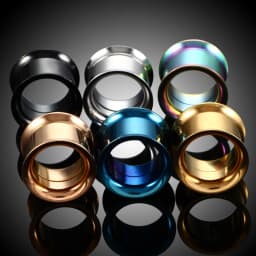 1Pair 316L Stainless Steel Ear Gauges Ear Plugs and Tunnels Ear Piercings Earlets Screwed Earring Expander Body Piercing Jewelry