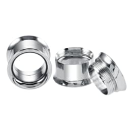 1Pair 316L Stainless Steel Ear Gauges Ear Plugs and Tunnels Ear Piercings Earlets Screwed Earring Expander Body Piercing Jewelry