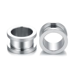 1Pair 316L Stainless Steel Ear Gauges Ear Plugs and Tunnels Ear Piercings Earlets Screwed Earring Expander Body Piercing Jewelry