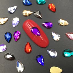 5x8mm 20pcs Pear Drop Nail Strass Korean Fashion 3D Nail Art Rhinestone Flatback Crystal Stones for DIY Nails Accessories