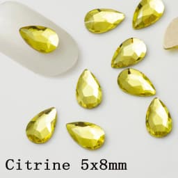 5x8mm 20pcs Pear Drop Nail Strass Korean Fashion 3D Nail Art Rhinestone Flatback Crystal Stones for DIY Nails Accessories