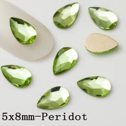 5x8mm 20pcs Pear Drop Nail Strass Korean Fashion 3D Nail Art Rhinestone Flatback Crystal Stones for DIY Nails Accessories