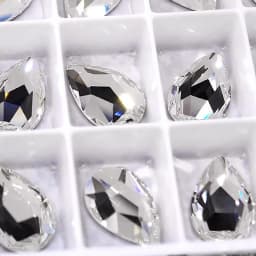5x8mm 20pcs Pear Drop Nail Strass Korean Fashion 3D Nail Art Rhinestone Flatback Crystal Stones for DIY Nails Accessories