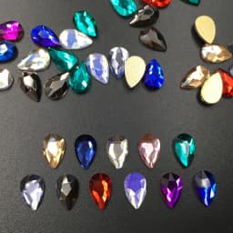 5x8mm 20pcs Pear Drop Nail Strass Korean Fashion 3D Nail Art Rhinestone Flatback Crystal Stones for DIY Nails Accessories