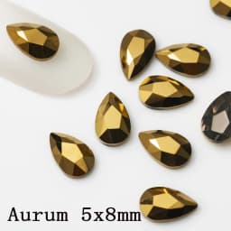 5x8mm 20pcs Pear Drop Nail Strass Korean Fashion 3D Nail Art Rhinestone Flatback Crystal Stones for DIY Nails Accessories