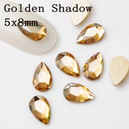 5x8mm 20pcs Pear Drop Nail Strass Korean Fashion 3D Nail Art Rhinestone Flatback Crystal Stones for DIY Nails Accessories