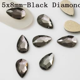 5x8mm 20pcs Pear Drop Nail Strass Korean Fashion 3D Nail Art Rhinestone Flatback Crystal Stones for DIY Nails Accessories