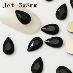 5x8mm 20pcs Pear Drop Nail Strass Korean Fashion 3D Nail Art Rhinestone Flatback Crystal Stones for DIY Nails Accessories