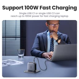 UGREEN 100W GaN Charger USB C PD Fast Charger QC4.0 3.0 Quick Charge Phone Charger For iPhone 17 16 15 Pro Macbook Laptop Tablet