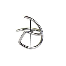 2pcs Fashion Stainless Steel Punk Rock Ear Clip Cuff Wrap Earrings No piercing-Clip On Cartilage Wrap Fake Earring