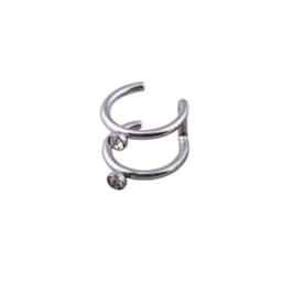 2pcs Fashion Stainless Steel Punk Rock Ear Clip Cuff Wrap Earrings No piercing-Clip On Cartilage Wrap Fake Earring
