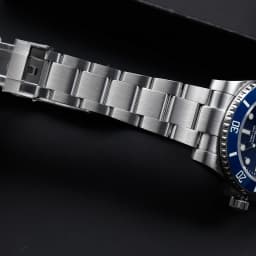 Cronos Sub Diver Men Watch No Date PT5000 Brushed Bracelet Ceramic Bezel 200 Meters Water Resistant