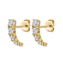 CRMYA Gold color Hoop Earrings For Women Fashion CZ Zircon Piercing Women's Stud Dangle Earrings 2022 Jewelry Wholesale