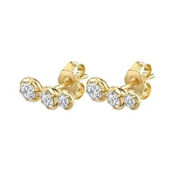 CRMYA Gold color Hoop Earrings For Women Fashion CZ Zircon Piercing Women's Stud Dangle Earrings 2022 Jewelry Wholesale