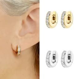 CRMYA Gold color Hoop Earrings For Women Fashion CZ Zircon Piercing Women's Stud Dangle Earrings 2022 Jewelry Wholesale