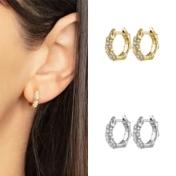 CRMYA Gold color Hoop Earrings For Women Fashion CZ Zircon Piercing Women's Stud Dangle Earrings 2022 Jewelry Wholesale