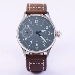 44mm Corgeut Men's Casual Watch Seagull ST36 Manual Winding Movement Leather Strap