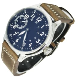 44mm Corgeut Men's Casual Watch Seagull ST36 Manual Winding Movement Leather Strap