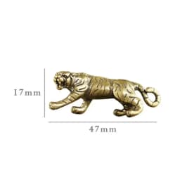 Antique Copper Tiger King Figurines Home Decor Accessories Vintage Brass Animal Mountain Ornaments Desk Decorations