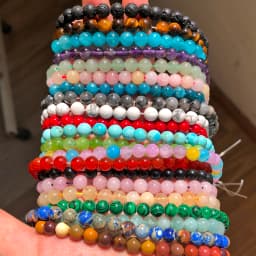 Natural Stone Beads 4 6 8 10mm Turuoqises Lava Amazonite Agates Amethysts Round Beads for Jewelry Making DIY Handmad Bracelet
