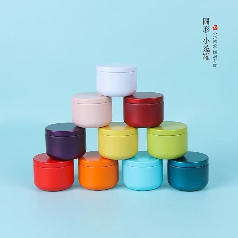 Mini Tin Tea Storage Containers, Portable 30ml Small Box For Candle Making, Sealed Tins, Jewelry, Coffee, Spices Storage
