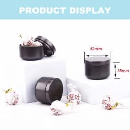 Mini Tin Tea Storage Containers, Portable 30ml Small Box For Candle Making, Sealed Tins, Jewelry, Coffee, Spices Storage