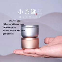 Mini Tin Tea Storage Containers, Portable 30ml Small Box For Candle Making, Sealed Tins, Jewelry, Coffee, Spices Storage