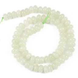 Natural Gem Stone Morganite Angelite Jades Aquamarines Rondelle Spacer Beads for Jewelry Making DIY Bracelet 15'' Wholesale