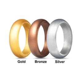 1pc Silicone Ring Hypoallergenic Crossfit Flexible Rubber Finger Rings 5.7MM For Women Party Wedding Rings