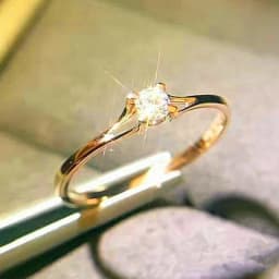 Huitan Low-key Design Wedding Rings for Women Thin Band Luxury Solitaire Cubic Zirconia Rings Temperament Elegant Engage Jewelry